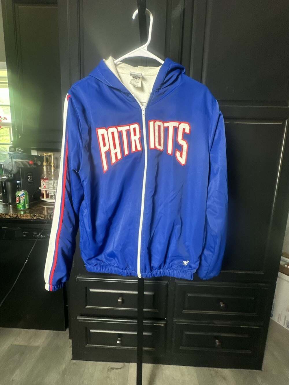 Varsity New England Patriots Full-Zip Hooded Track Jacket#928
